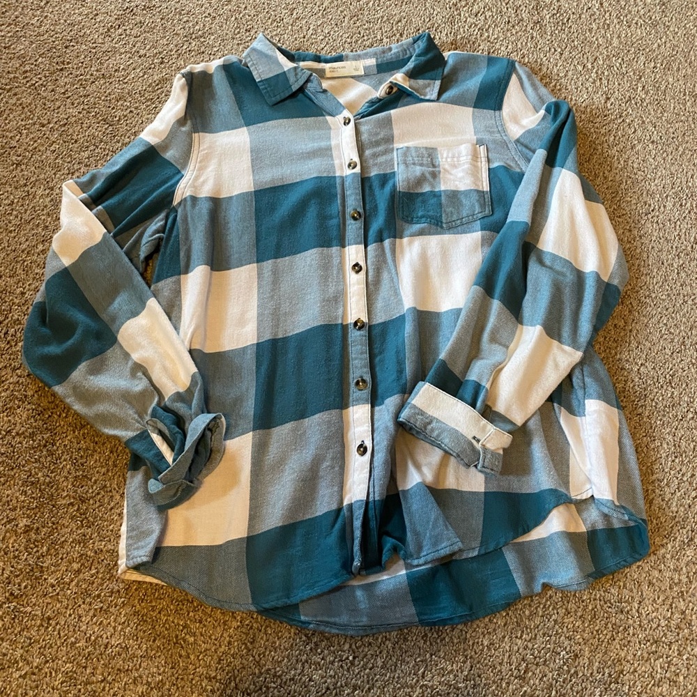 Blue and White Flannel